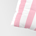Palm Beach Pink Vertical Tent Stripes Florida Colors of the Sunshine State Pillow Sham Gallery Image 4