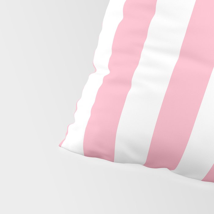 Palm Beach Pink Vertical Tent Stripes Florida Colors of the Sunshine State Pillow Sham Gallery Image 4