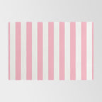 Palm Beach Pink Vertical Tent Stripes Florida Colors of the Sunshine State Rug Gallery Image 2