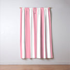 Palm Beach Pink Vertical Tent Stripes Florida Colors of the Sunshine State Window Curtain Gallery Image 3
