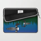 Loons in a Woodland Lake Laptop Sleeve Gallery Image 2