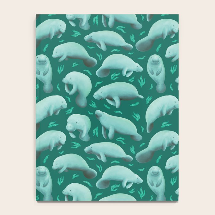 manatees (teal) Notebook Gallery Image 4