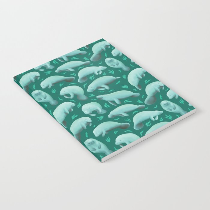 manatees (teal) Notebook Gallery Image 2