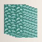 manatees (teal) Wrapping Paper Gallery Image 3