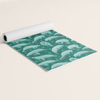 manatees (teal) Yoga Mat Gallery Image 2