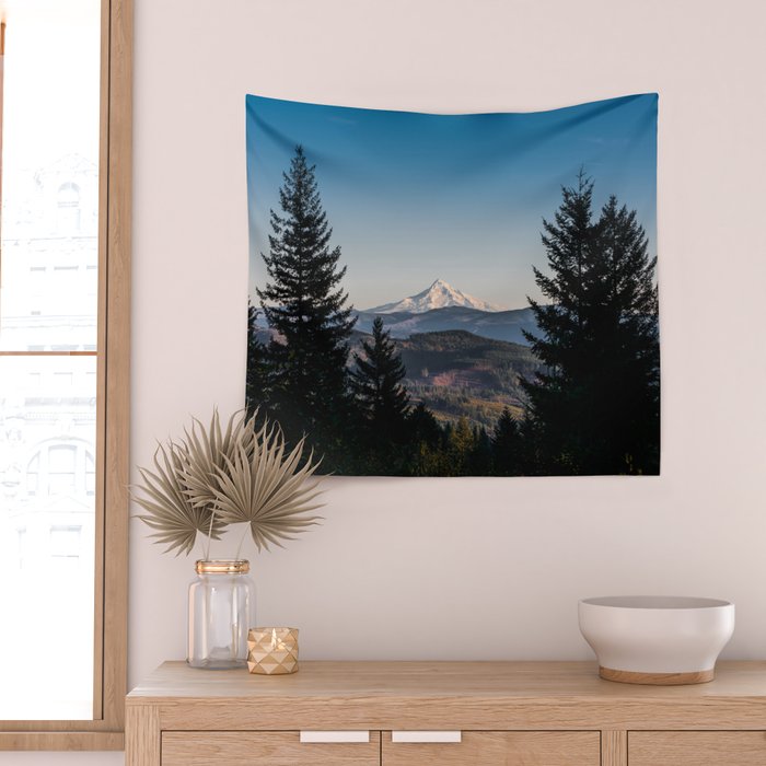 PNW Mount Hood Adventure III Wall Tapestry Gallery Image 2