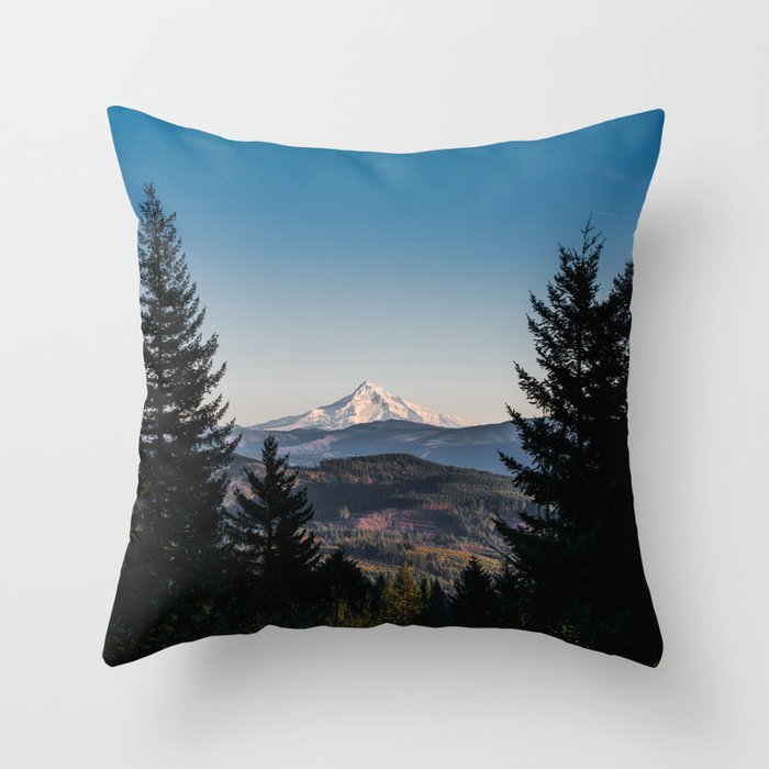 PNW Mount Hood Adventure III Throw Pillow Gallery Image 6