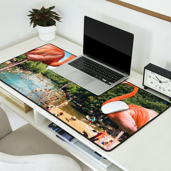 Flamingo Shore Desk Mat Gallery Image 2