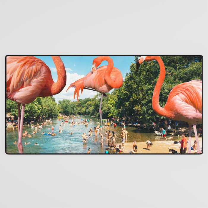 Flamingo Shore Desk Mat Gallery Image 3