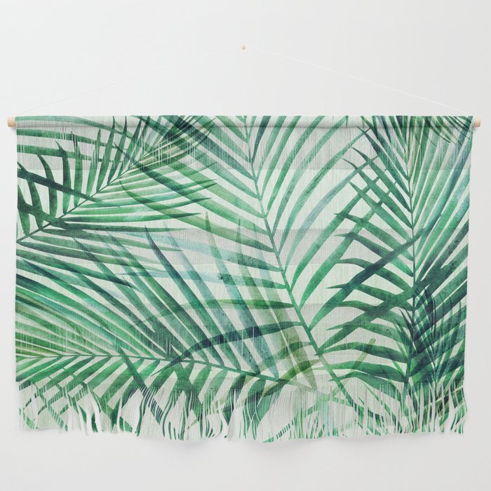 Tropical Fronds Abstract Design Wall Hanging Gallery Image 1