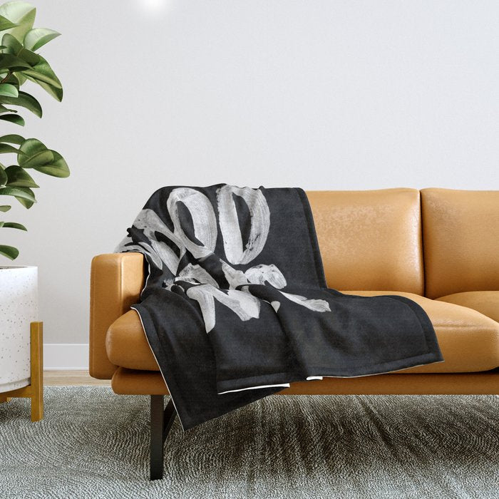 Good Vibes Only Throw Blanket Gallery Image 1