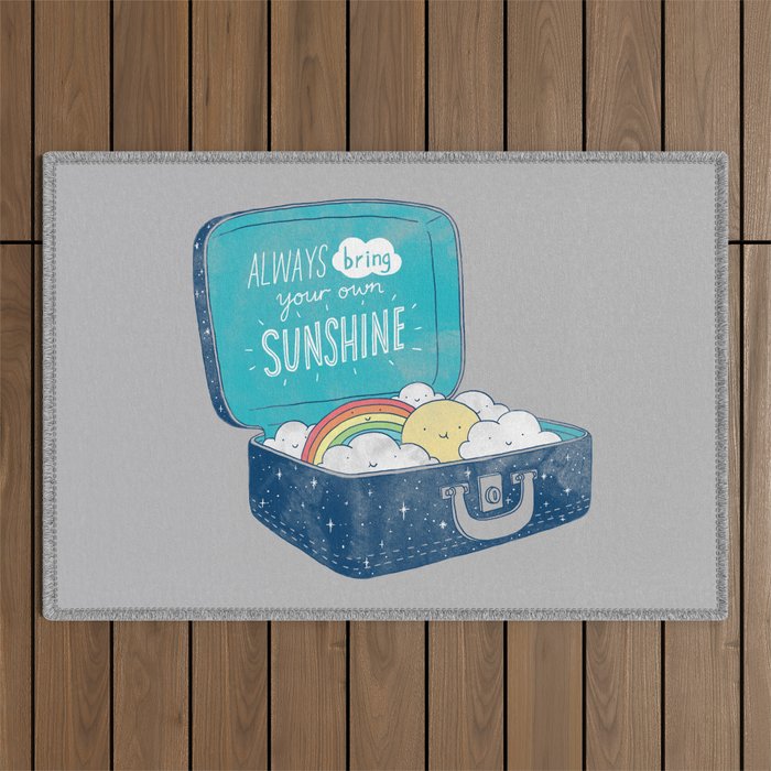 Always bring your own sunshine Outdoor Rug Gallery Image 1