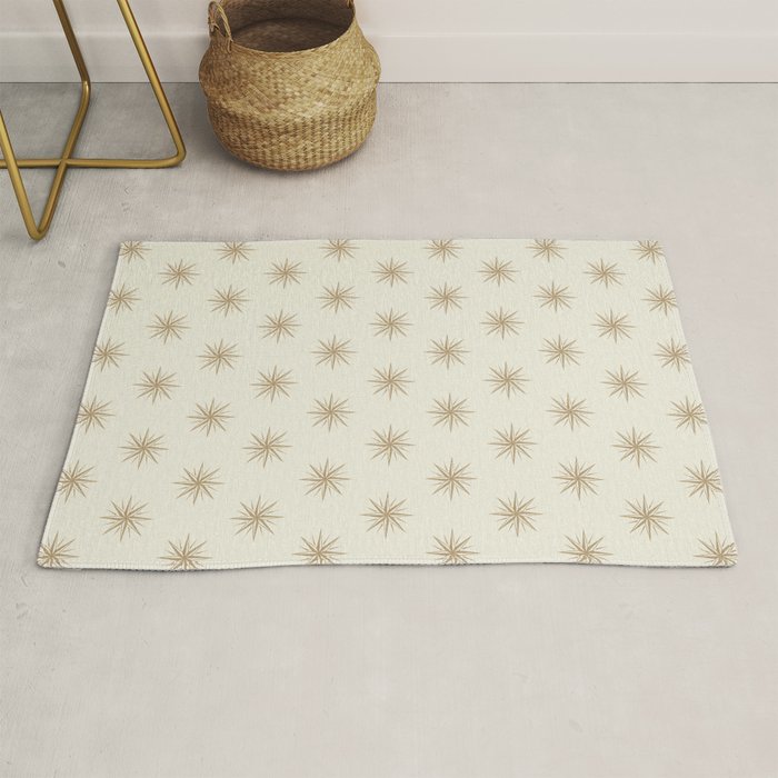 Starburst Retro 3 - Gold  Rug Gallery Image 1
