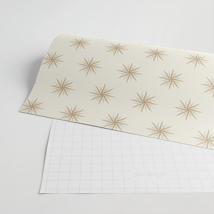 Starburst Retro 3 - Gold  Wrapping Paper Gallery Image 2