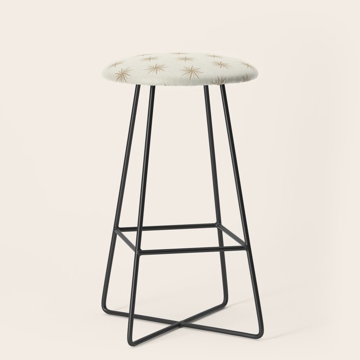 Starburst Retro 3 - Gold  Stool Gallery Image 1