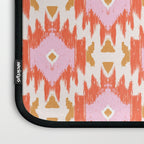 Orange Boho Ikat Pattern Laptop Sleeve Gallery Image 3