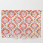 Orange Boho Ikat Pattern Wall Hanging Gallery Image 1
