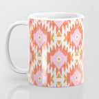 Orange Boho Ikat Pattern Coffee Mug Gallery Image 3
