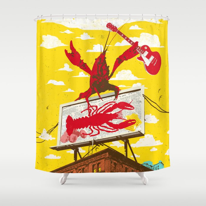 CRAWFISH BOIL II Shower Curtain Gallery Image 1