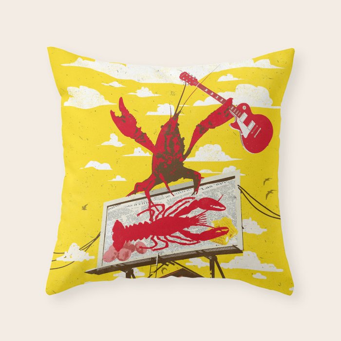 CRAWFISH BOIL II Throw Pillow Gallery Image 6