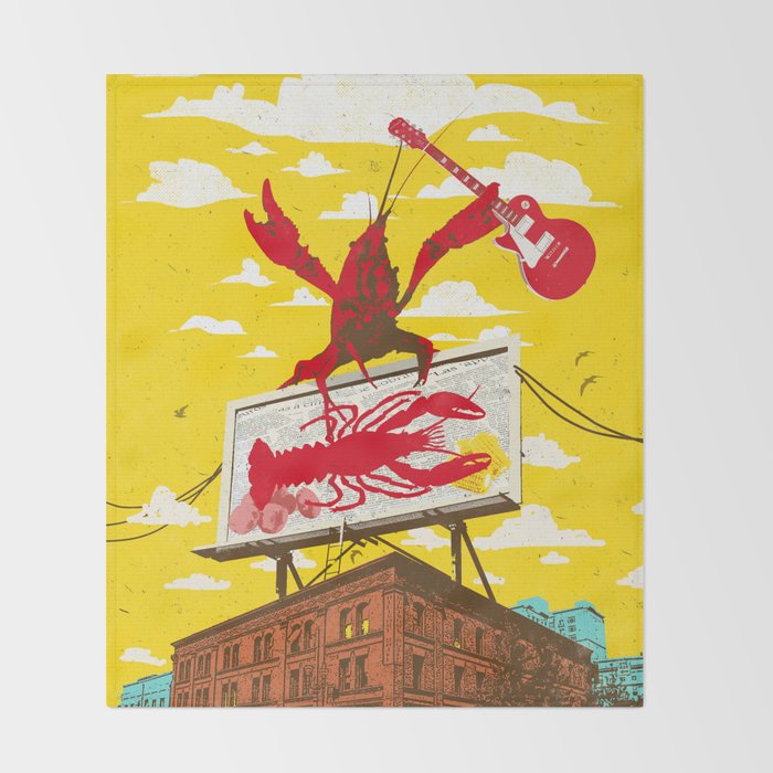 CRAWFISH BOIL II Throw Blanket Gallery Image 2