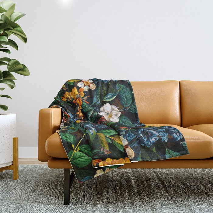 Mysterious Garden II Throw Blanket Gallery Image 1