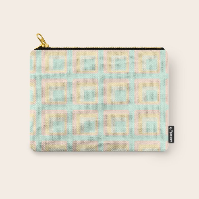 70s mod pale pastels Carry All Pouch Gallery Image 1