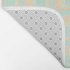 70s mod pale pastels Bath Mat Gallery Image 2