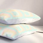 70s mod pale pastels Pillow Sham Gallery Image 3