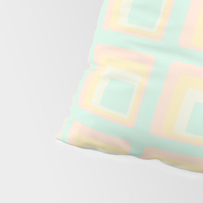 70s mod pale pastels Pillow Sham Gallery Image 4