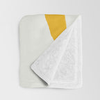 Nude in yellow Throw Blanket Gallery Image 3
