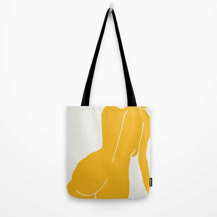 Nude in yellow Tote Bag Gallery Image 2