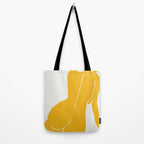 Nude in yellow Tote Bag Gallery Image 2