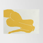 Nude in yellow Rug Gallery Image 2
