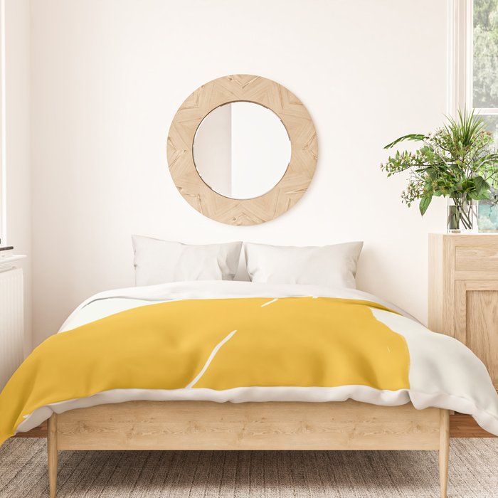 Nude in yellow Duvet Cover Gallery Image 3