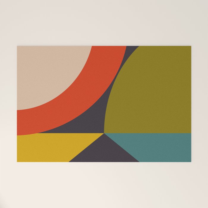 mid century bauhaus geometry large 2 Welcome Mat Gallery Image 1