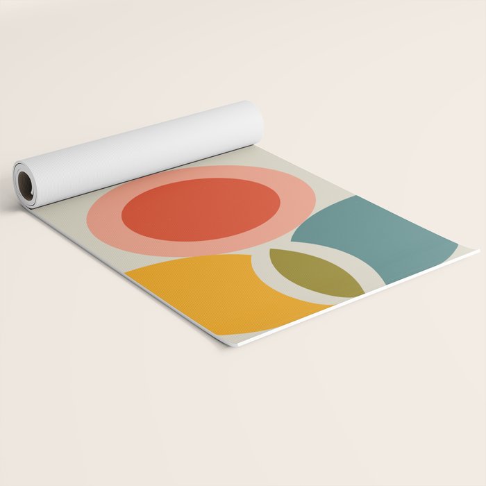 mid century bauhaus geometry large 2 Yoga Mat Gallery Image 2