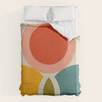 mid century bauhaus geometry large 2 Duvet Cover Gallery Image 6