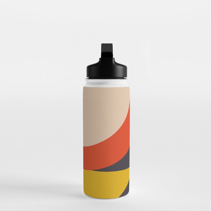 mid century bauhaus geometry large 2 Water Bottle Gallery Image 3