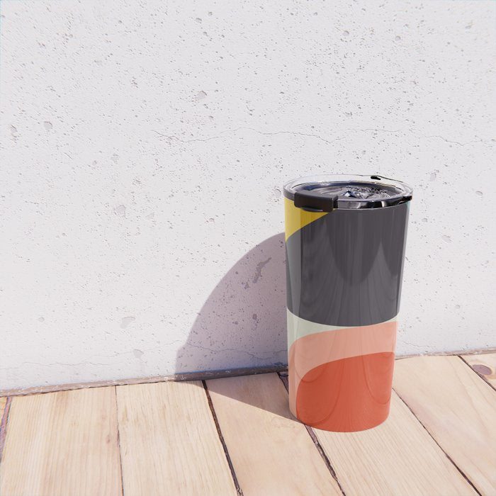 mid century bauhaus geometry large 2 Travel Mug Gallery Image 4