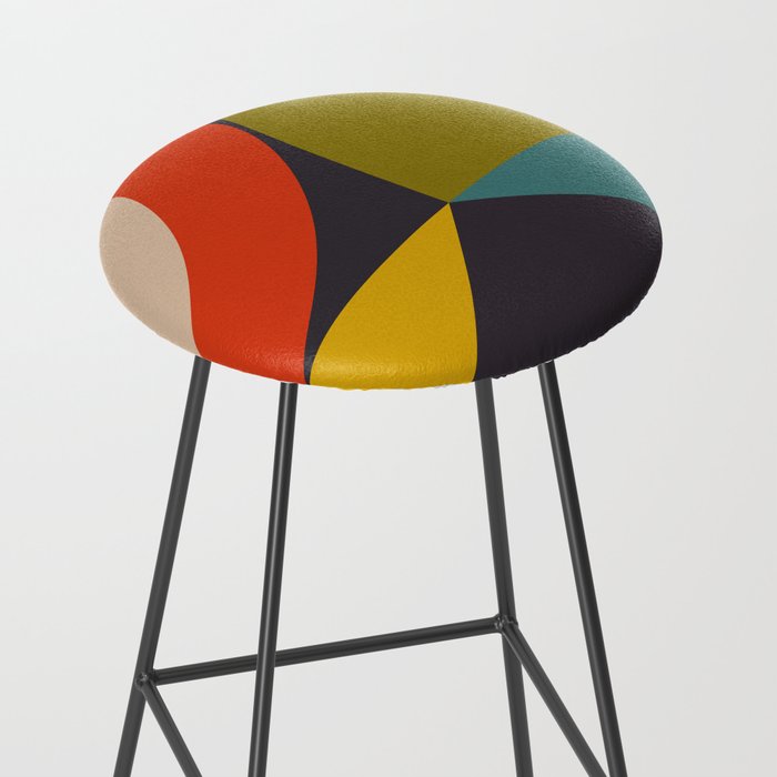 mid century bauhaus geometry large 2 Stool Gallery Image 2