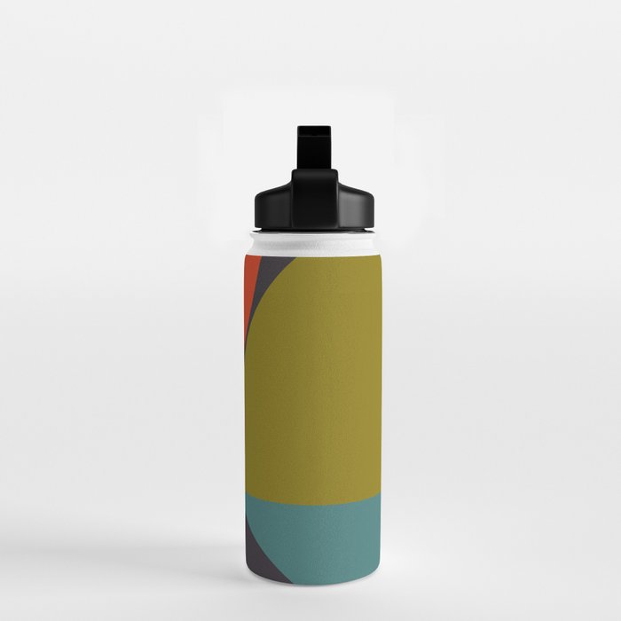 mid century bauhaus geometry large 2 Water Bottle Gallery Image 2