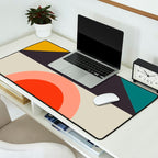 mid century bauhaus geometry large 2 Desk Mat Gallery Image 2