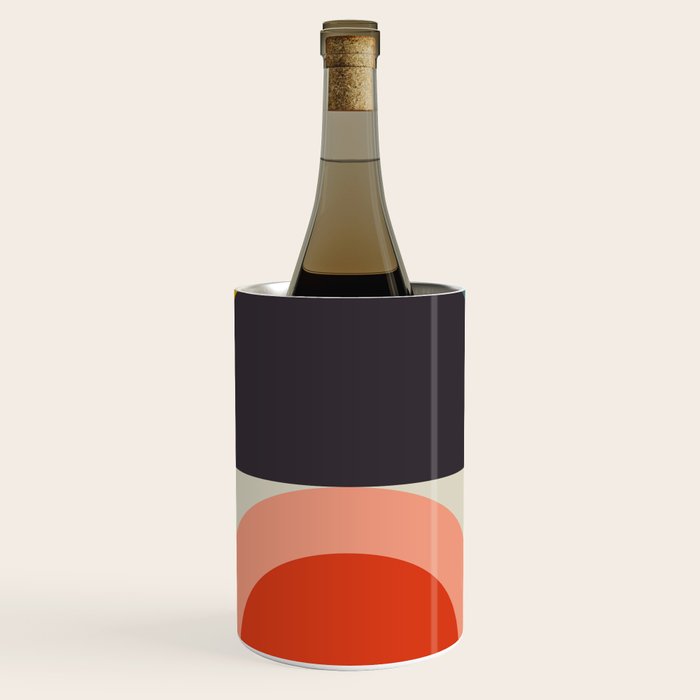 mid century bauhaus geometry large 2 Wine Chiller Gallery Image 1