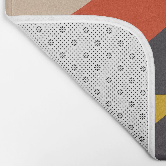 mid century bauhaus geometry large 2 Bath Mat Gallery Image 2