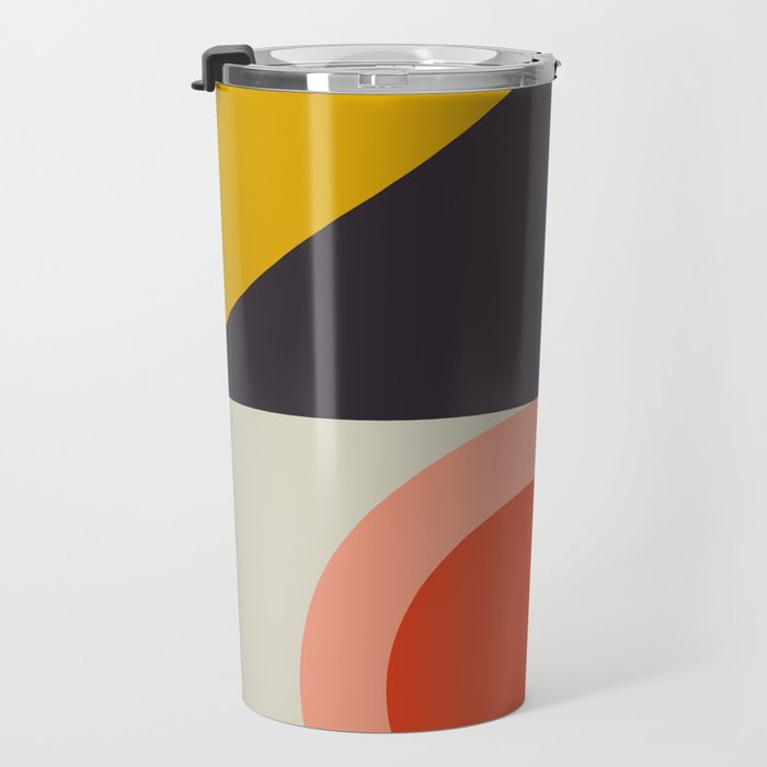 mid century bauhaus geometry large 2 Travel Mug Gallery Image 3