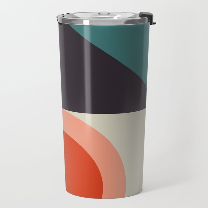 mid century bauhaus geometry large 2 Travel Mug Gallery Image 2