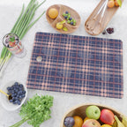 Tartan and Floral Texture Pattern Cutting Board Gallery Image 2