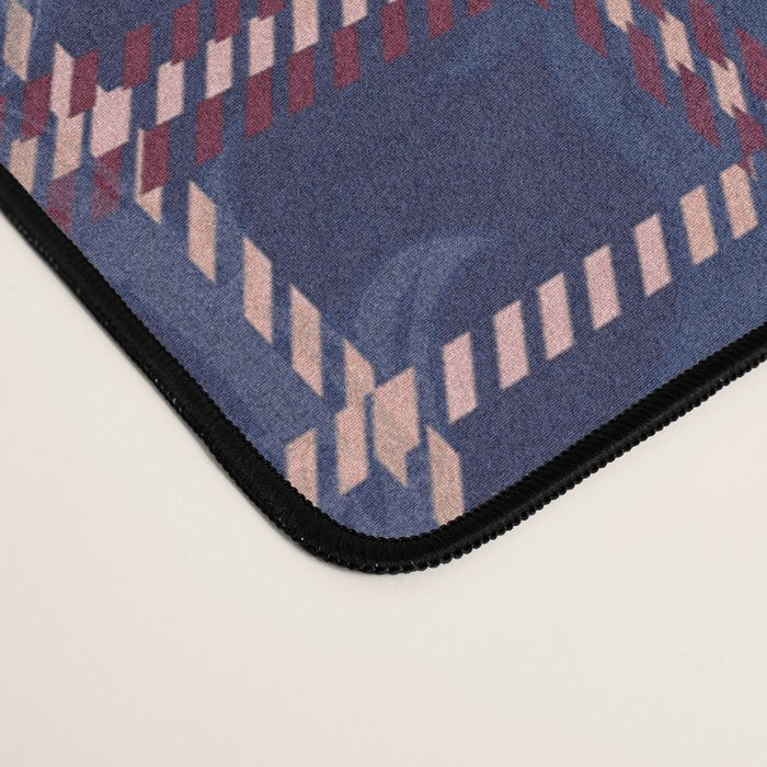 Tartan and Floral Texture Pattern Desk Mat Gallery Image 4