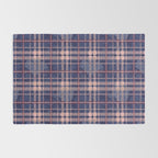 Tartan and Floral Texture Pattern Rug Gallery Image 2